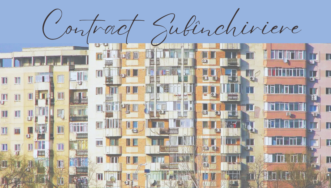 contract de subînchiriere spațiu