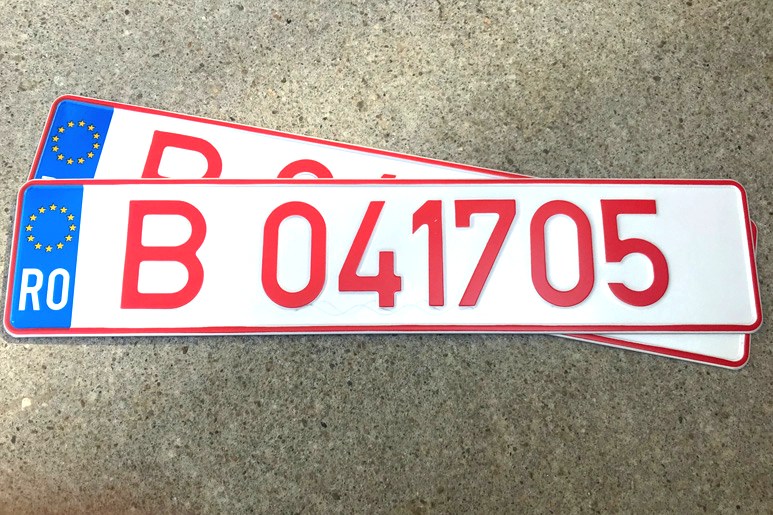 Documente necesare numere roșii